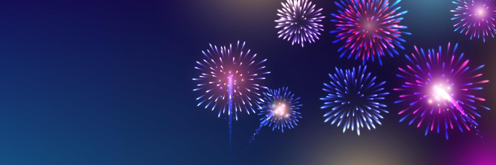 Festive colour firework background. Vector illustration. vector illustration