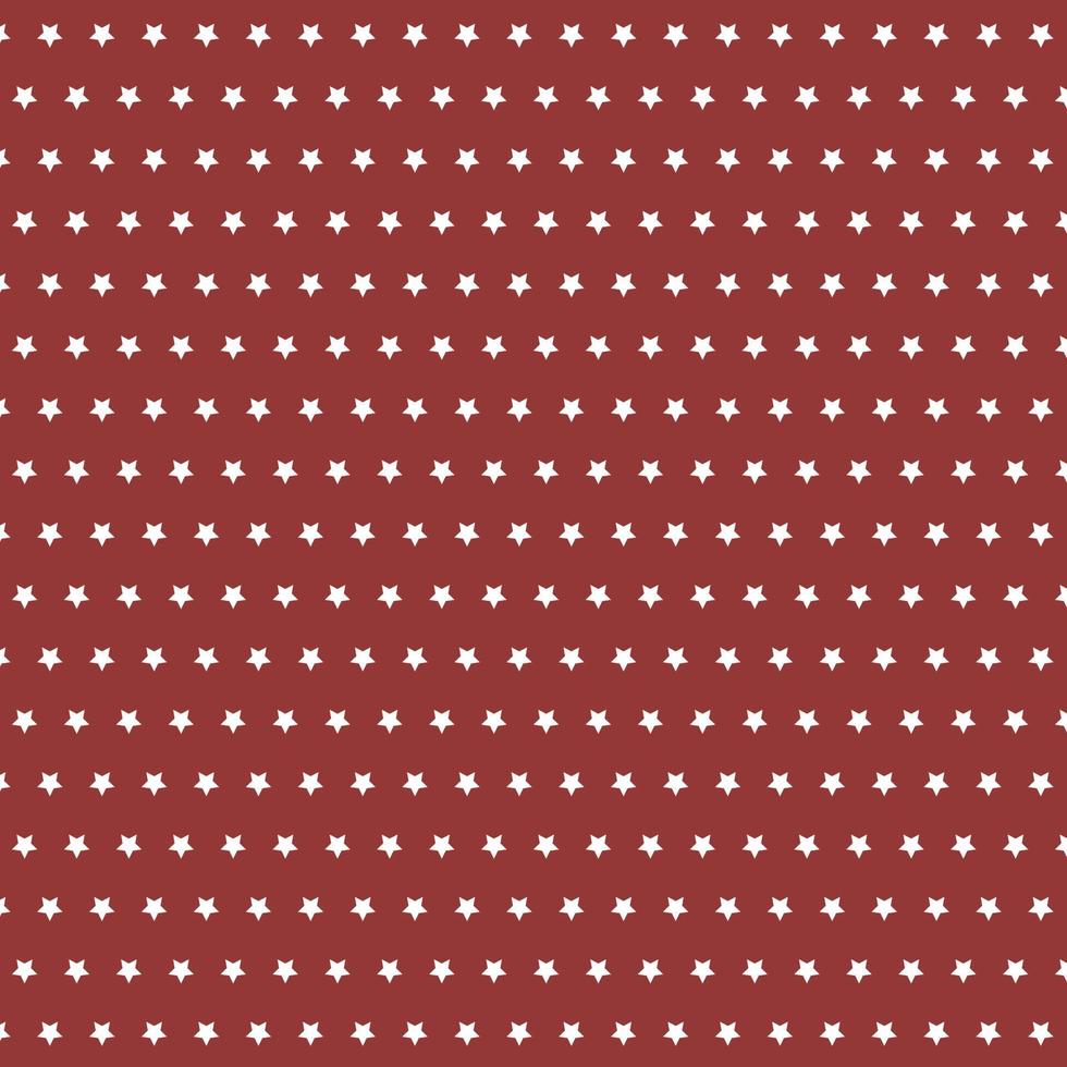 Christmas seamless star pattern with red and white color vector