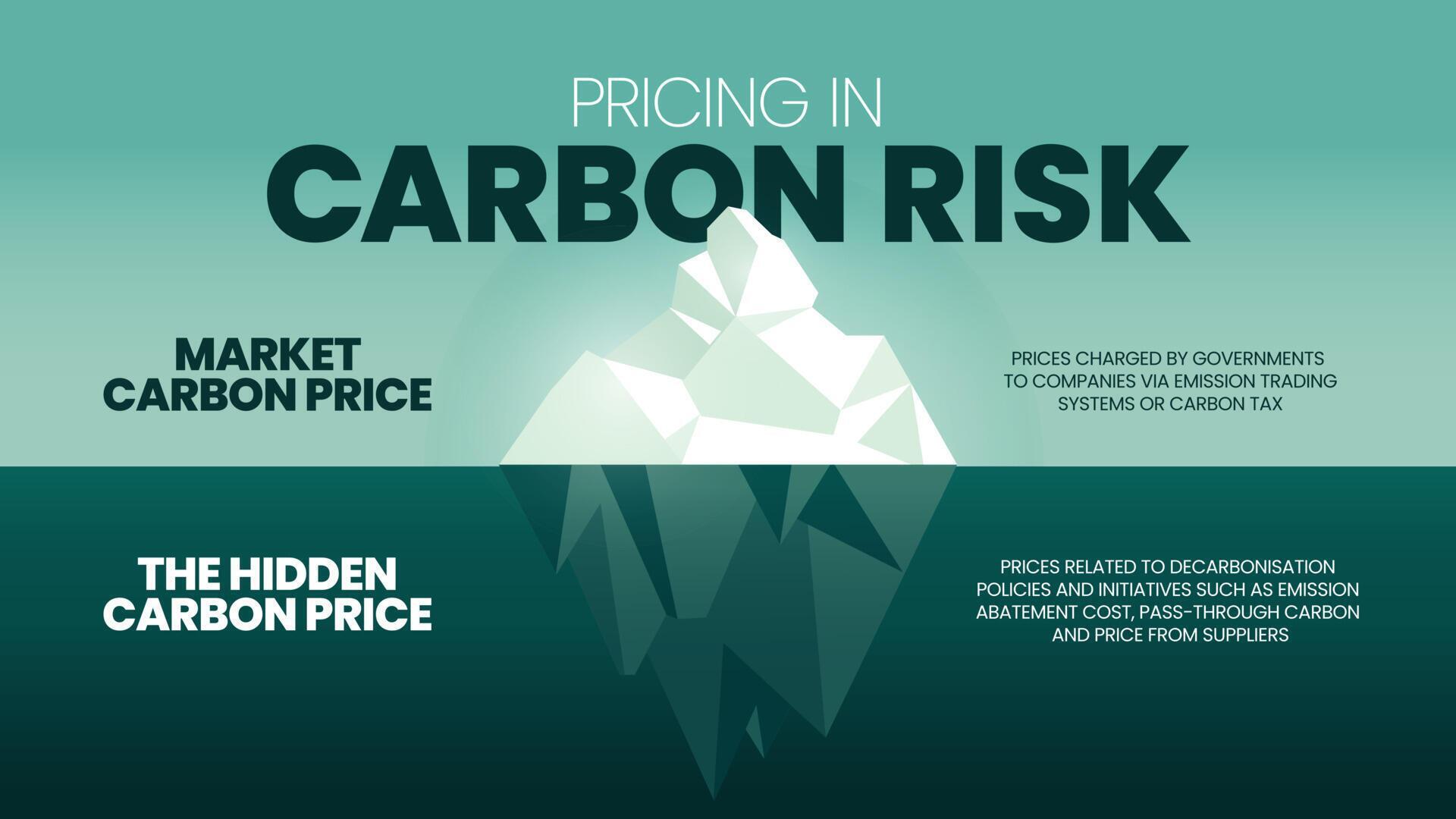 Pricing in Carbon Risk iceberg concept is 2 elements to analyze, Market