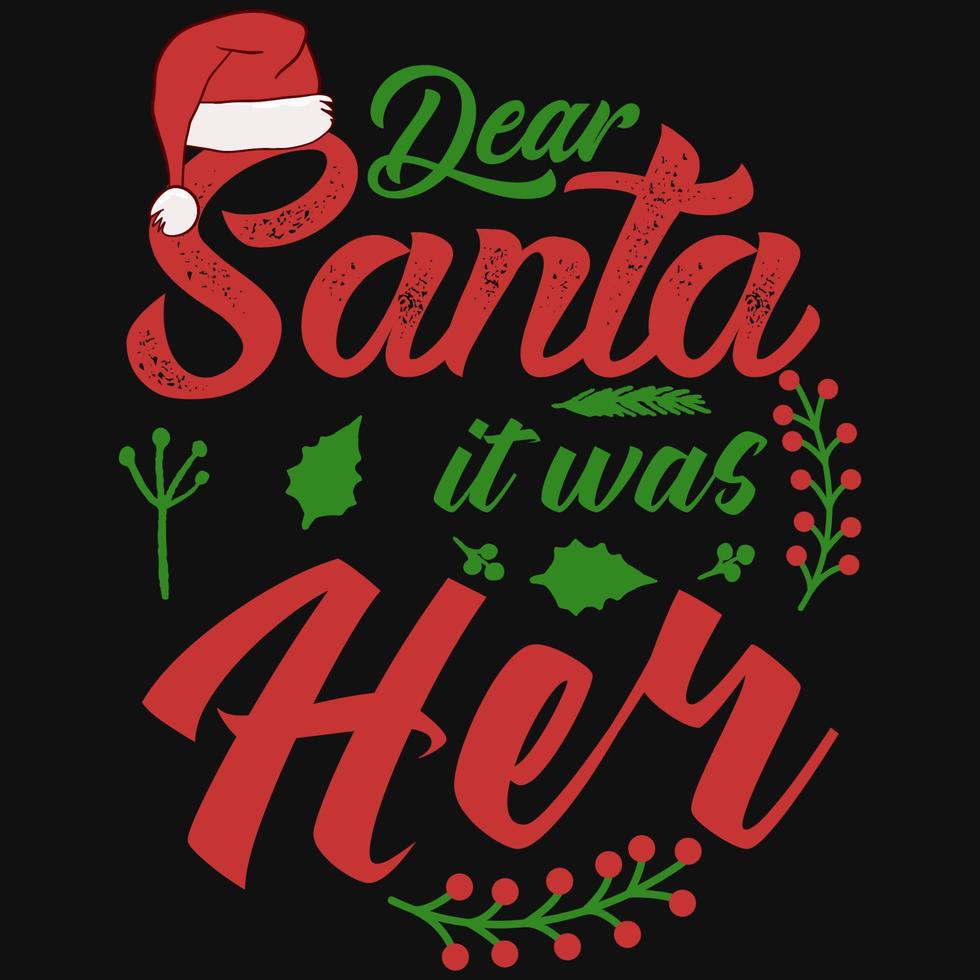 Awesome Christmas tshirt design vector