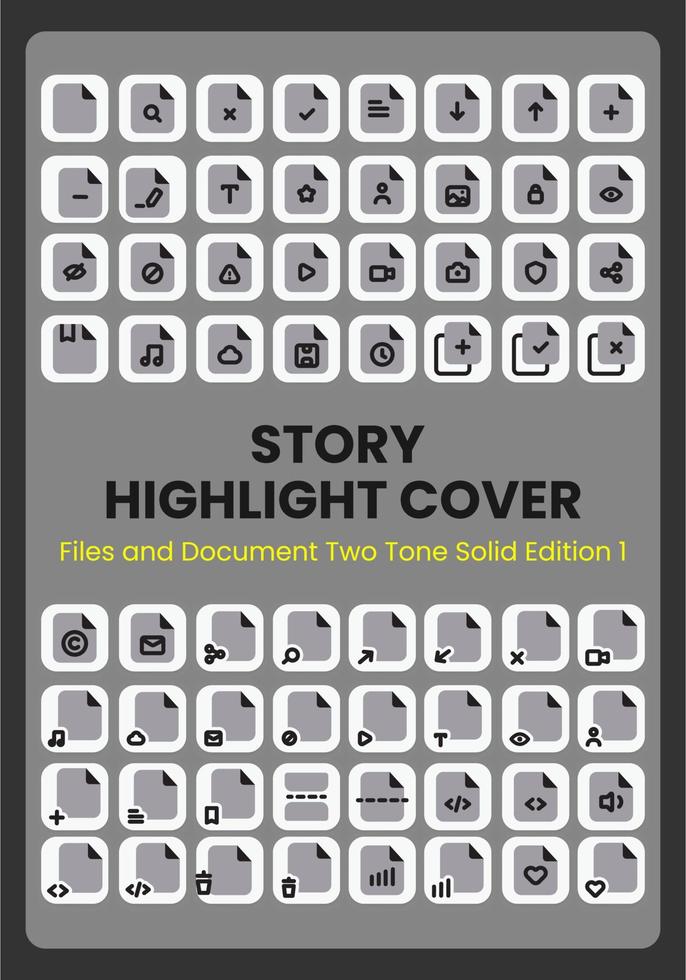 Files and Documents Two Tone Solid vector