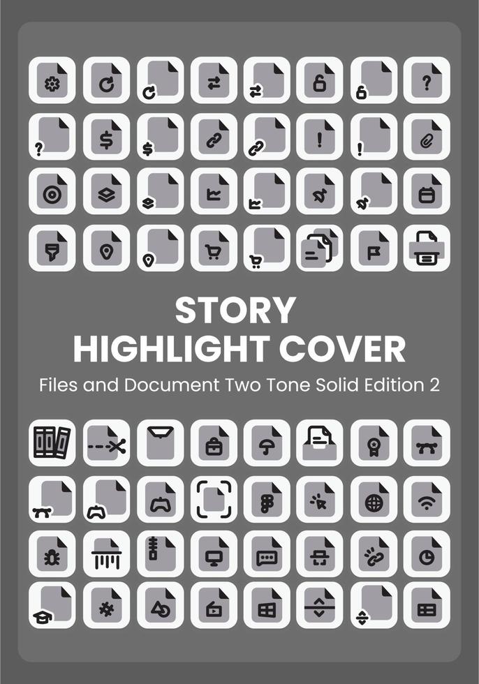Files and Documents Two Tone Solid vector