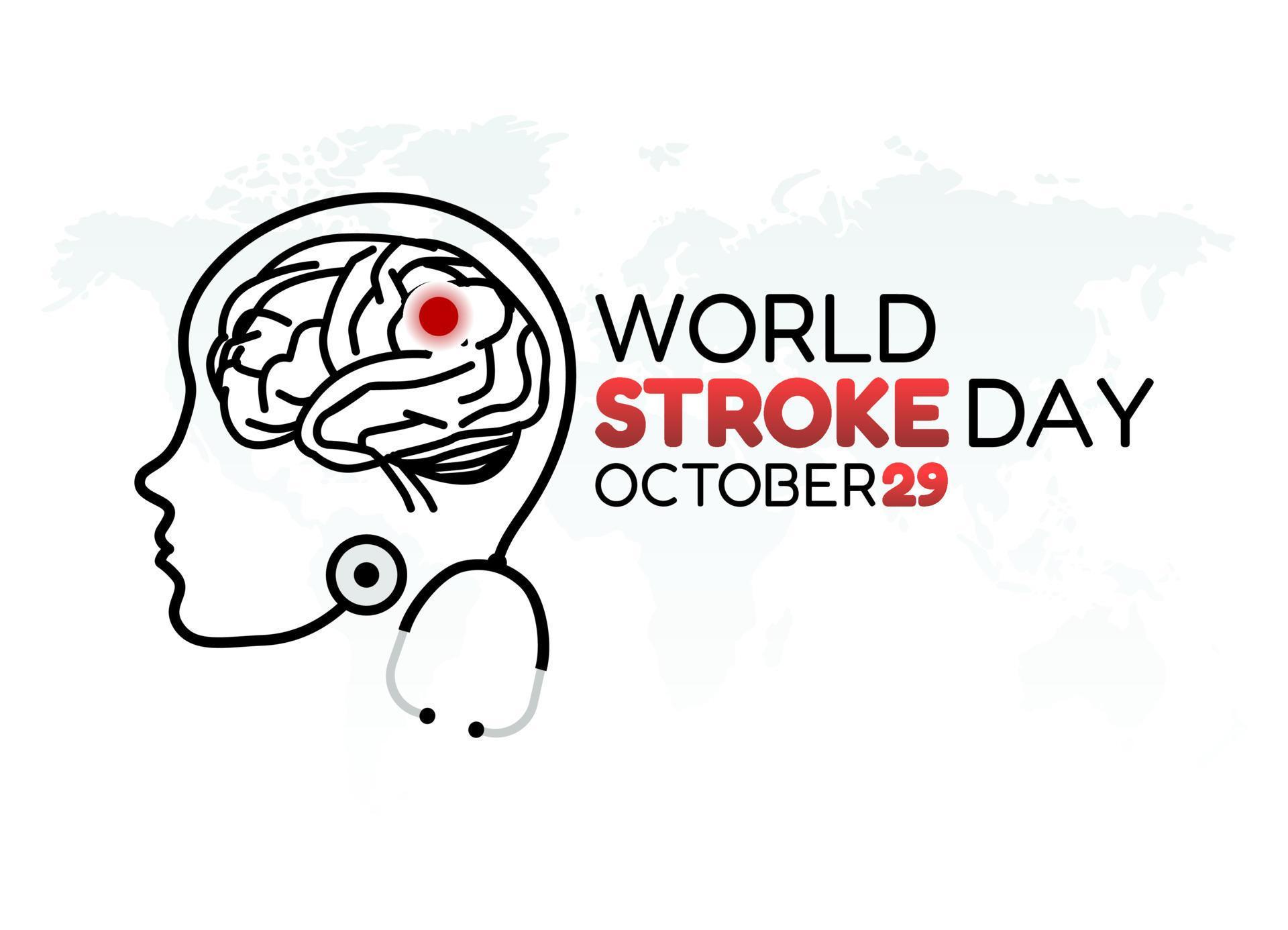 Vector Graphic Of World Stroke Day Good For World Stroke Day