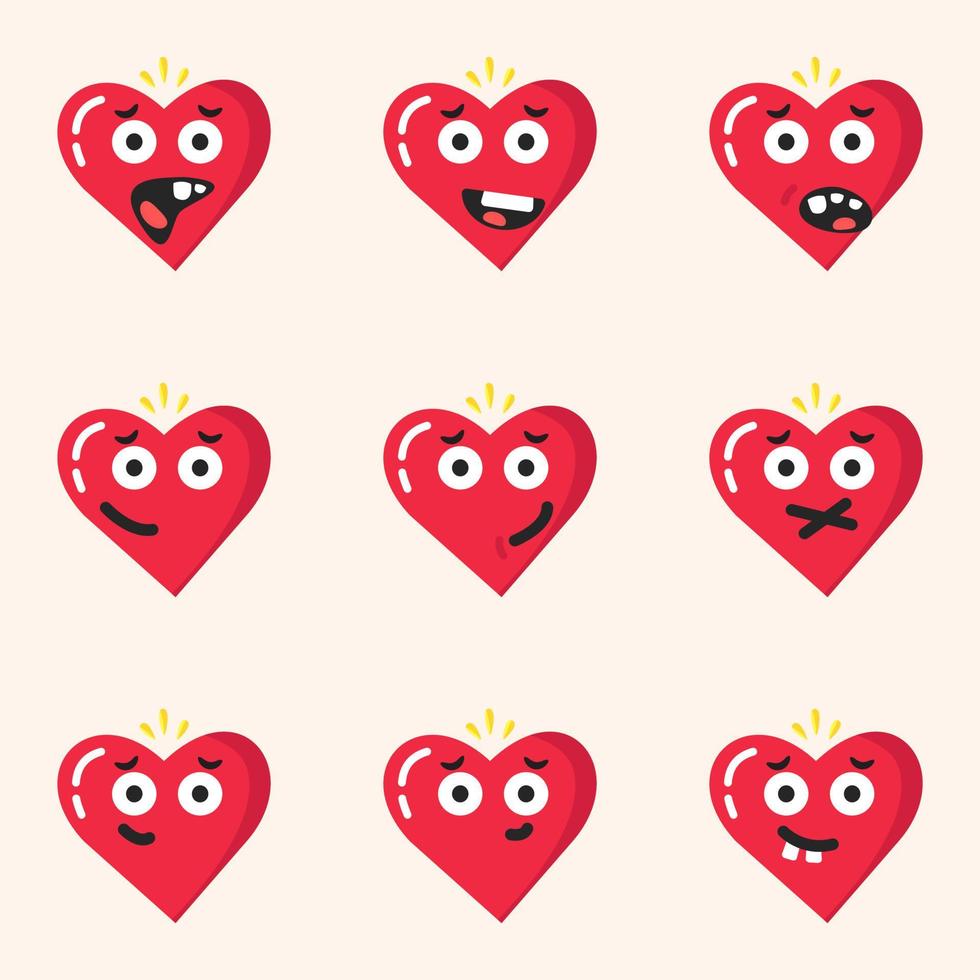 Valentine emoji emoticon red heart devil evil angry vector