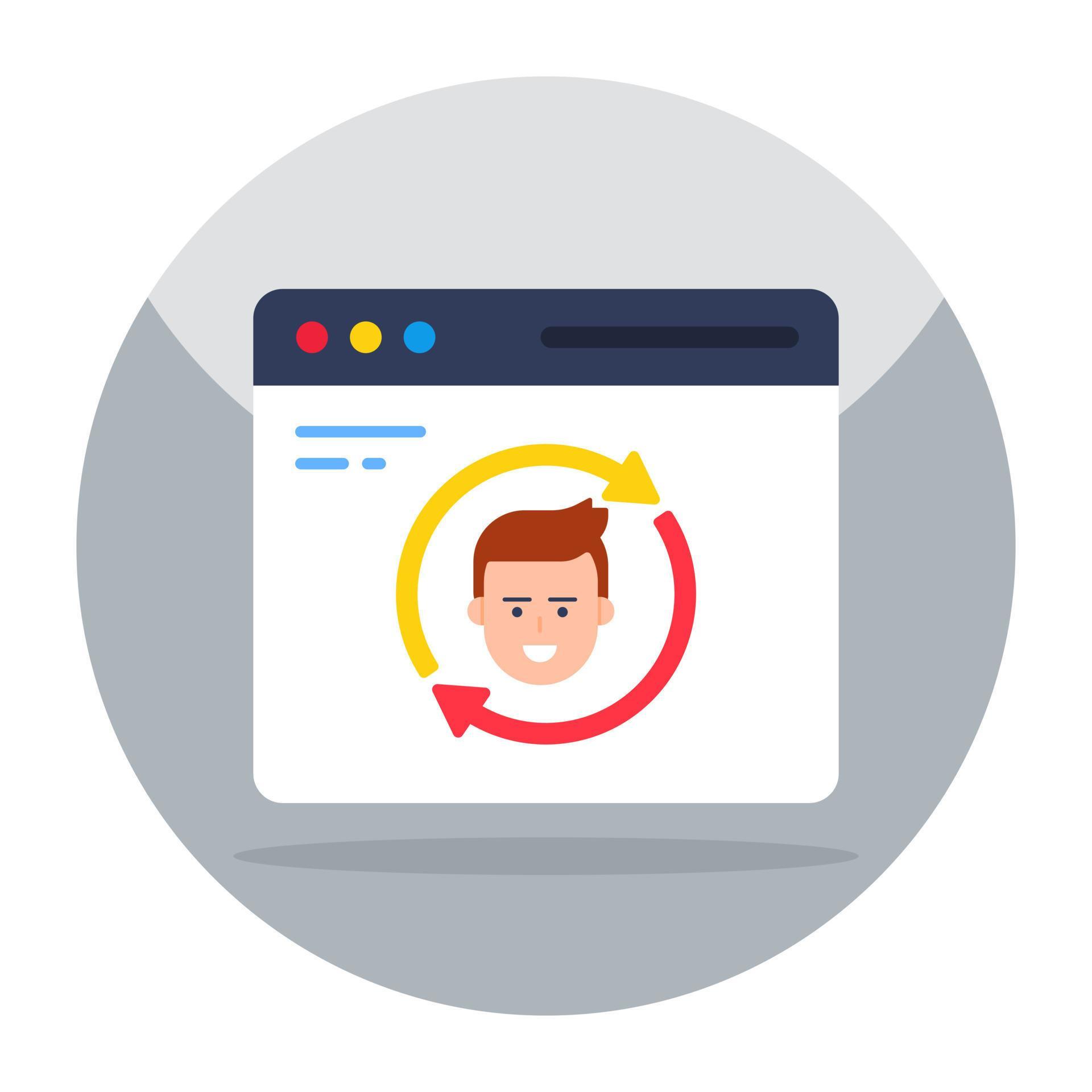 Trendy vector design of profile update 13422082 Vector Art at Vecteezy