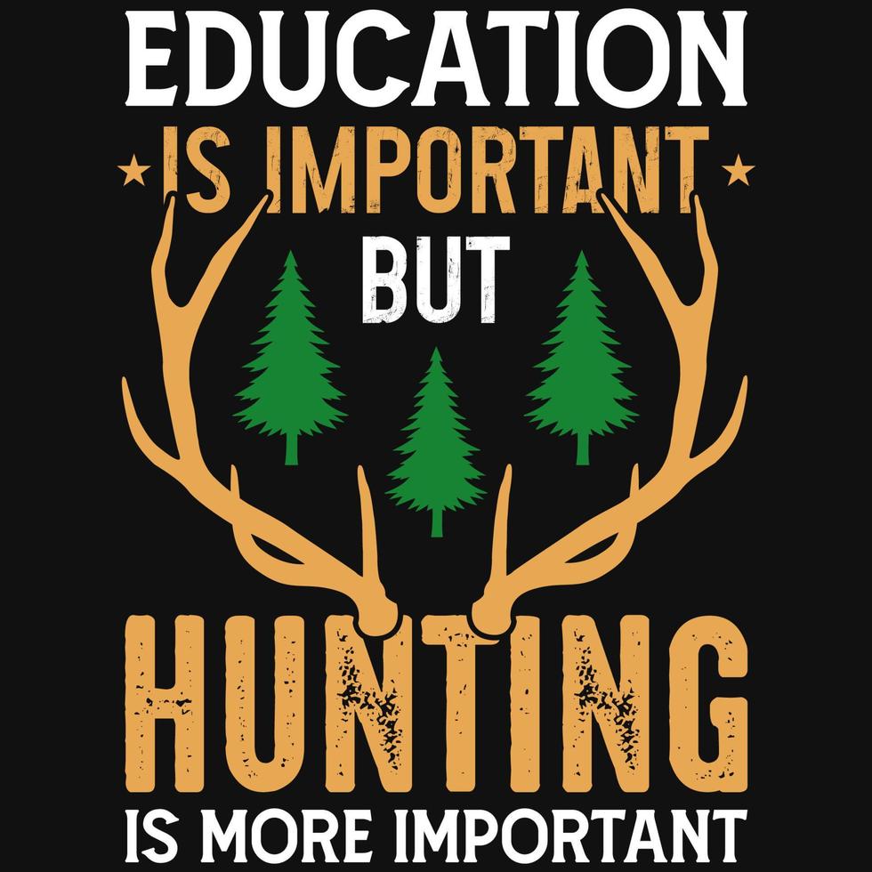 Hunting tshirt design vector