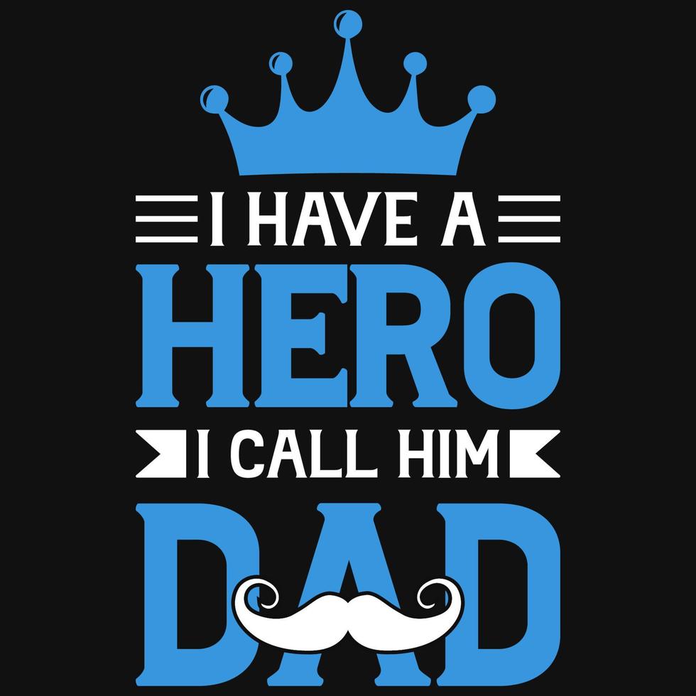 Dad typography tshirt design vector