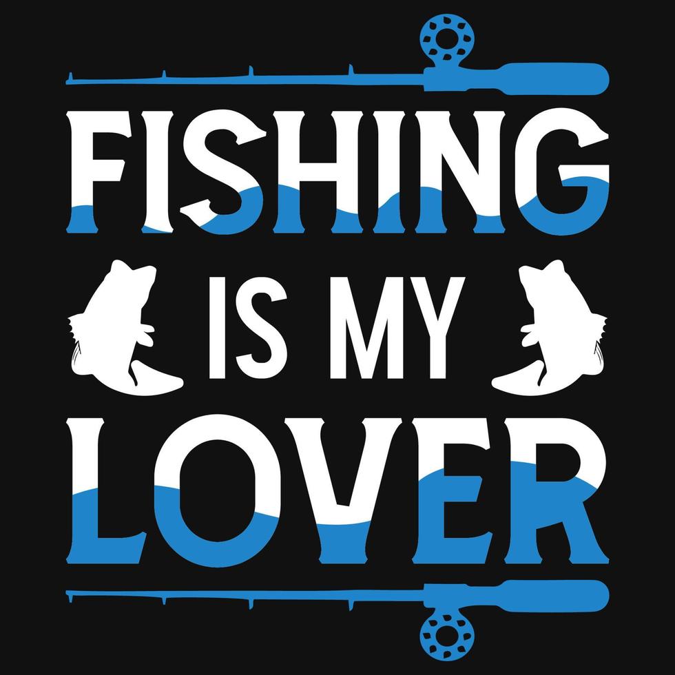 diseño de camiseta de pesca vector