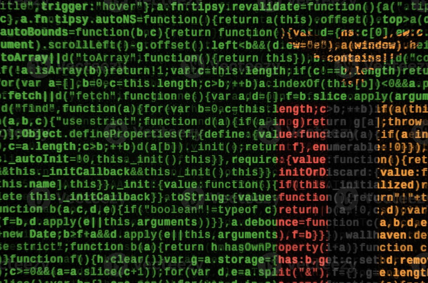 Zambia flag  is depicted on the screen with the program code. The concept of modern technology and site development photo