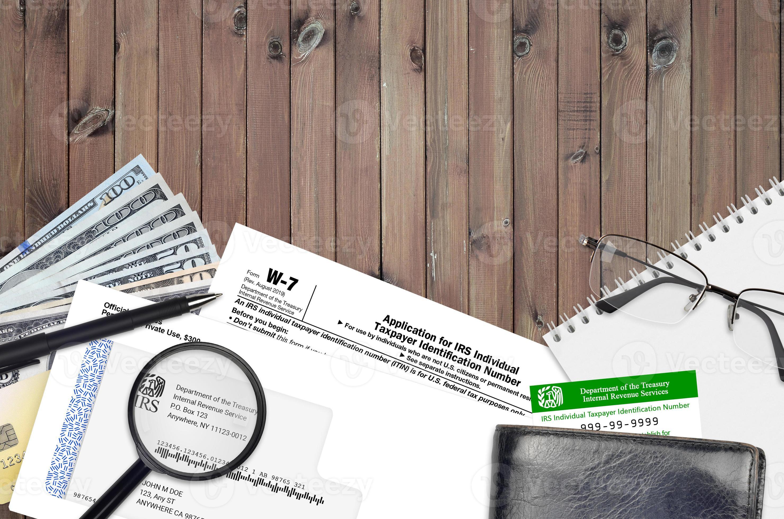 Irs form w 7 application for irs individual taxpayer identification