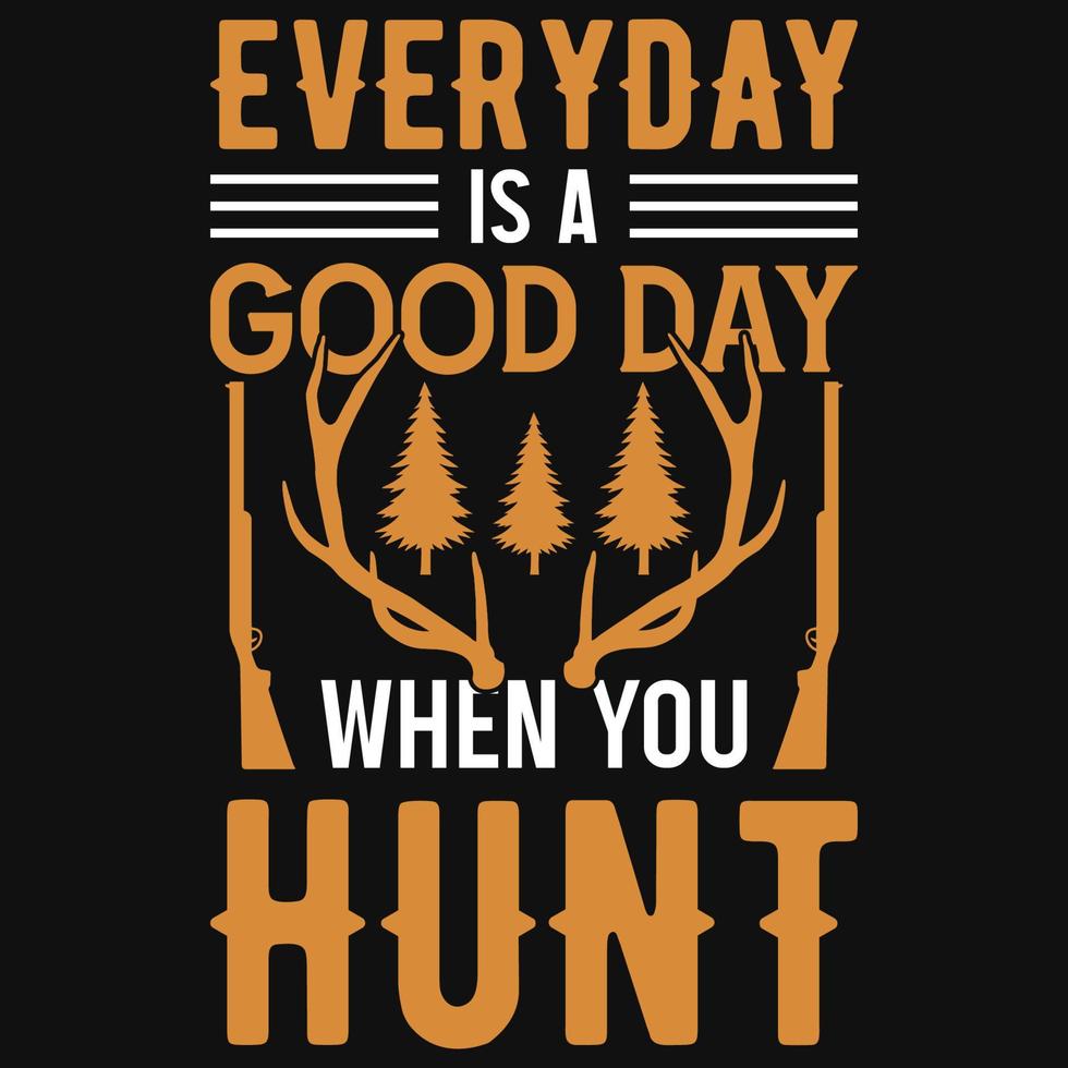 Hunting tshirt design vector