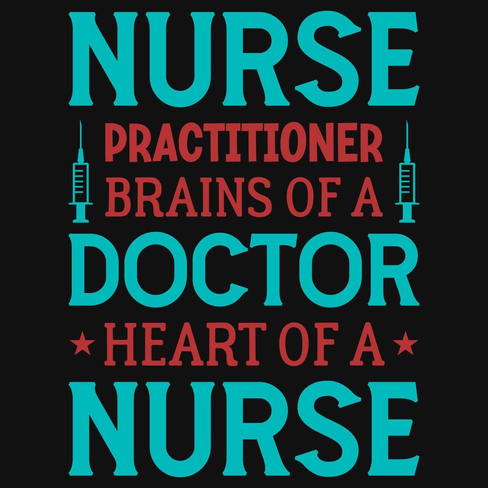 Nursing tshirt design vector