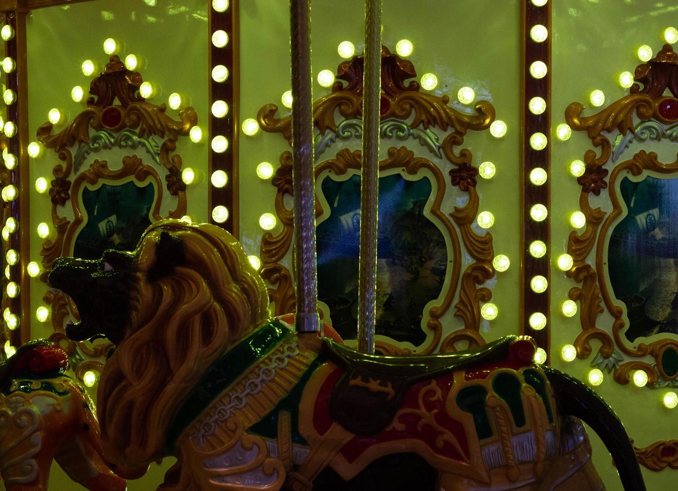carousel at amusement park photo