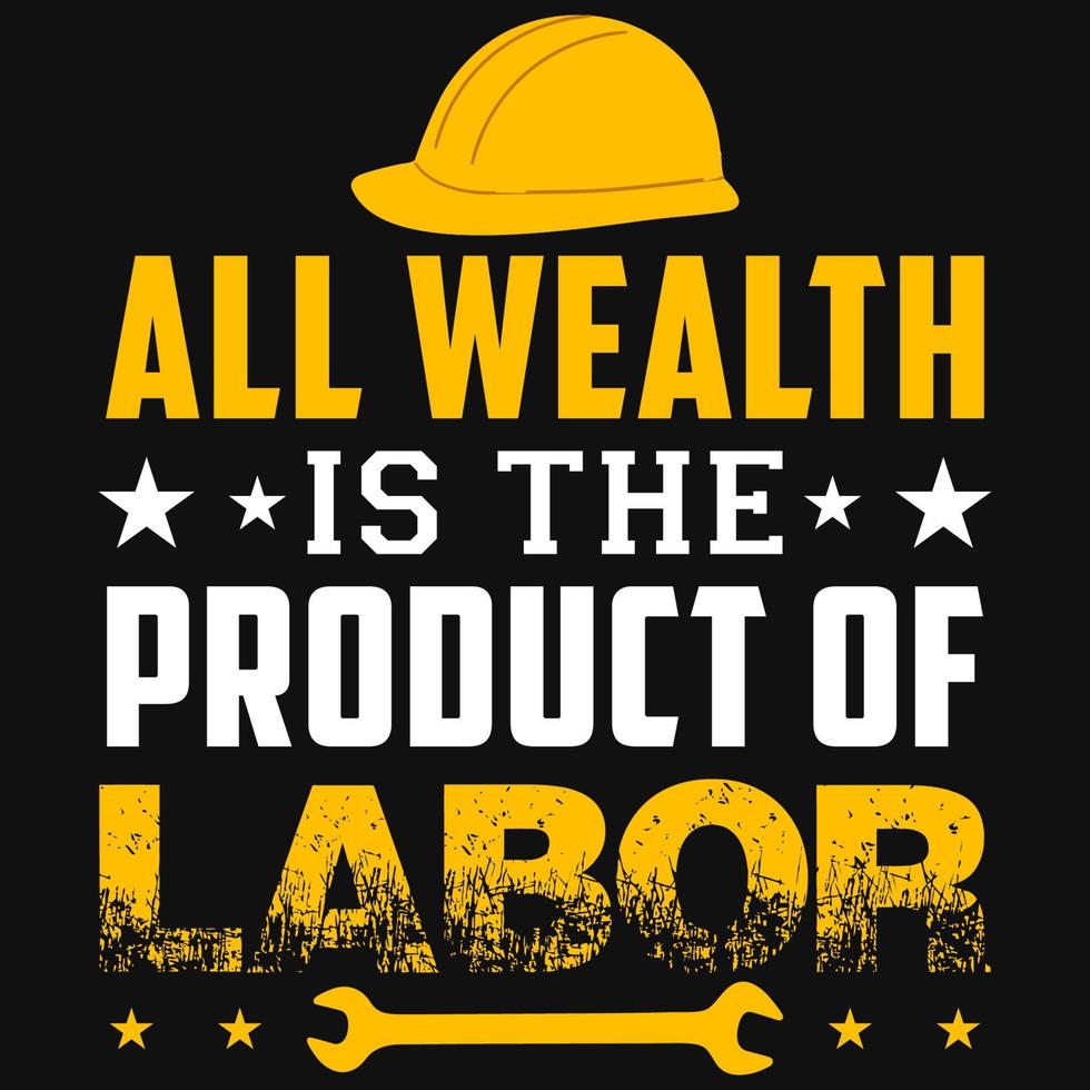 Labor day tshirt design vector