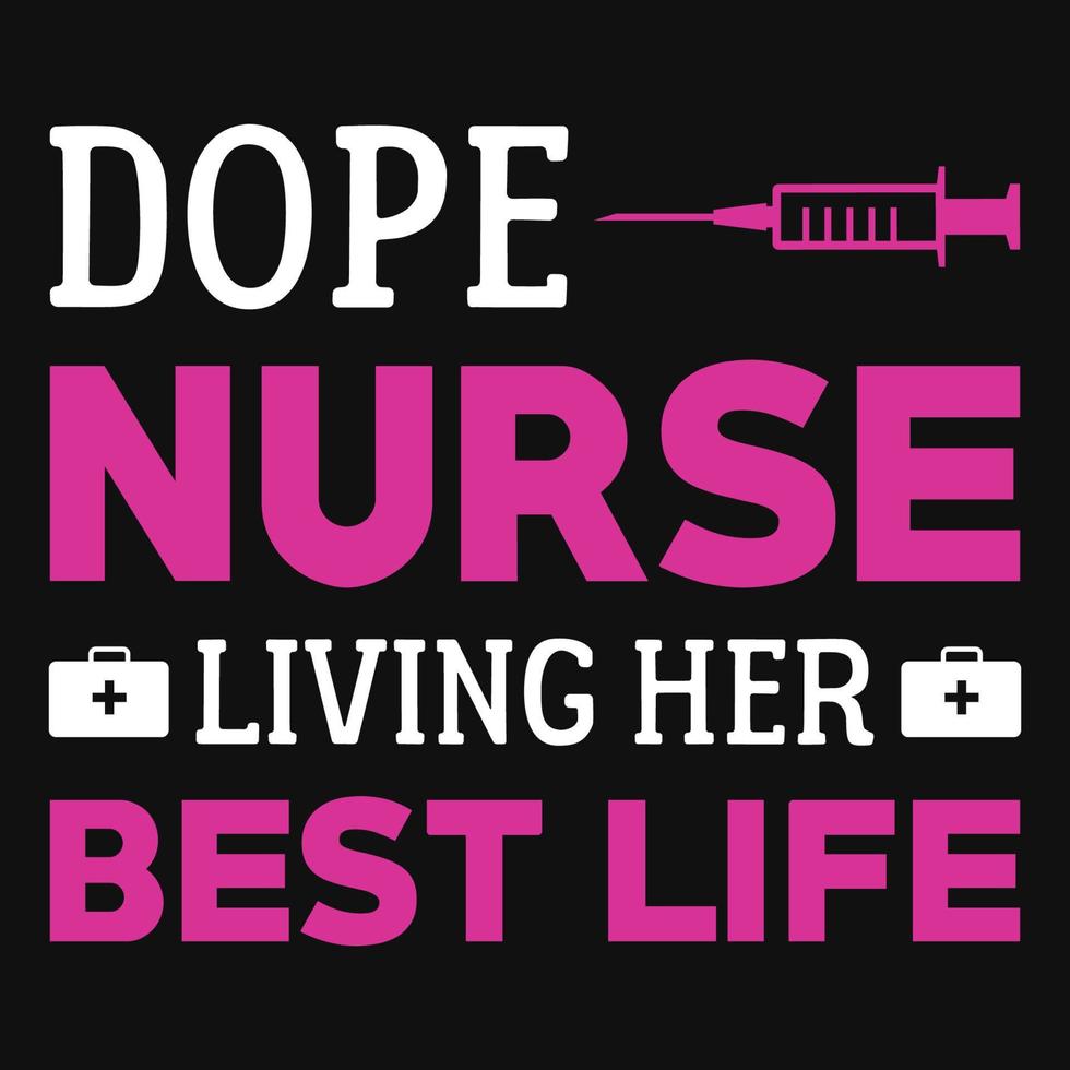 Nurse tshirt design vector