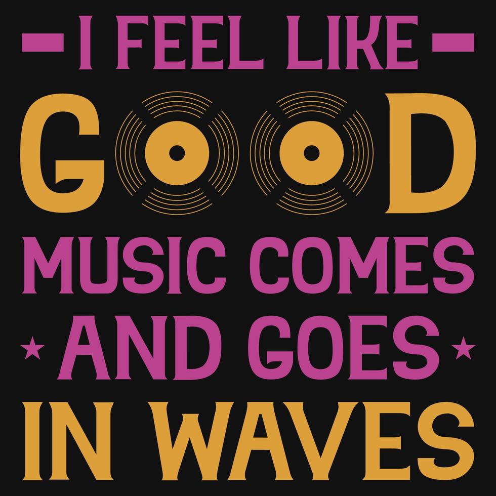 Music typography tshirt design vector