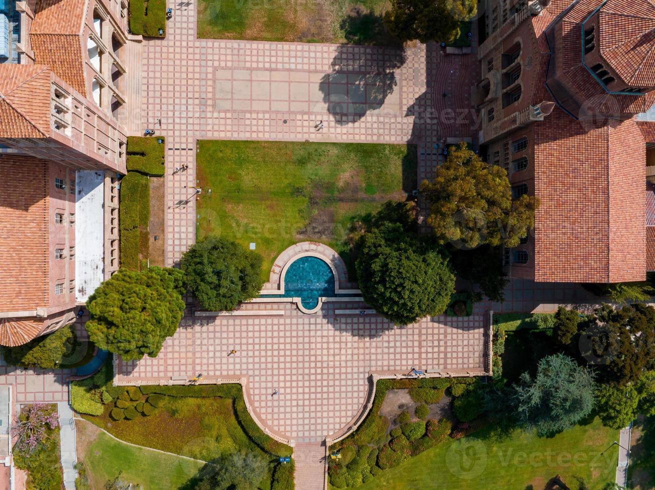 Aerial view of the Royce Hall at the University of California, Los Angeles photo