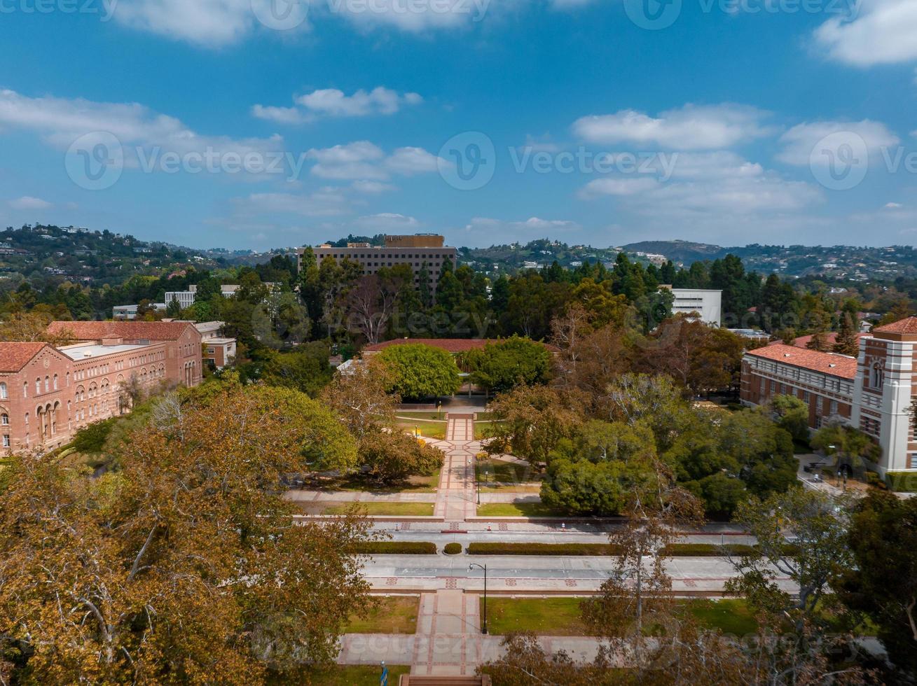 Aerial view of the Royce Hall at the University of California, Los Angeles photo