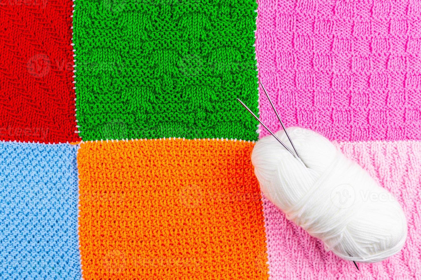 texture of knitted fabric, background. photo