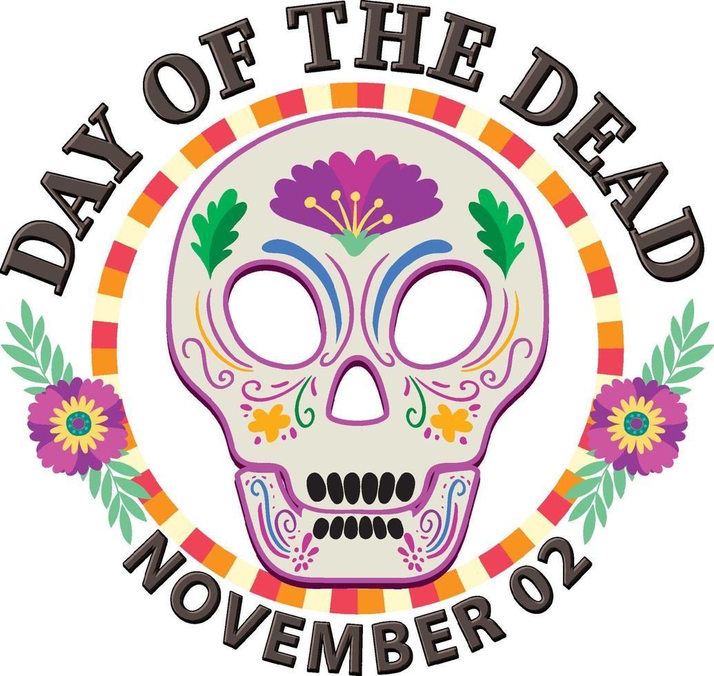 Day of the Dead banner design vector