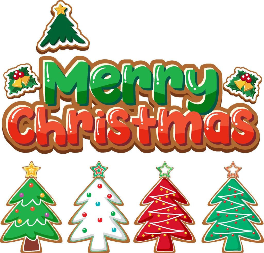 Merry Christmas banner with Christmas ornaments vector