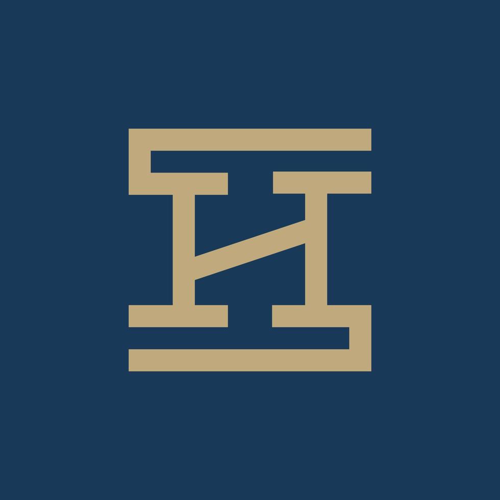 Luxury Letter H logo template Free Vector