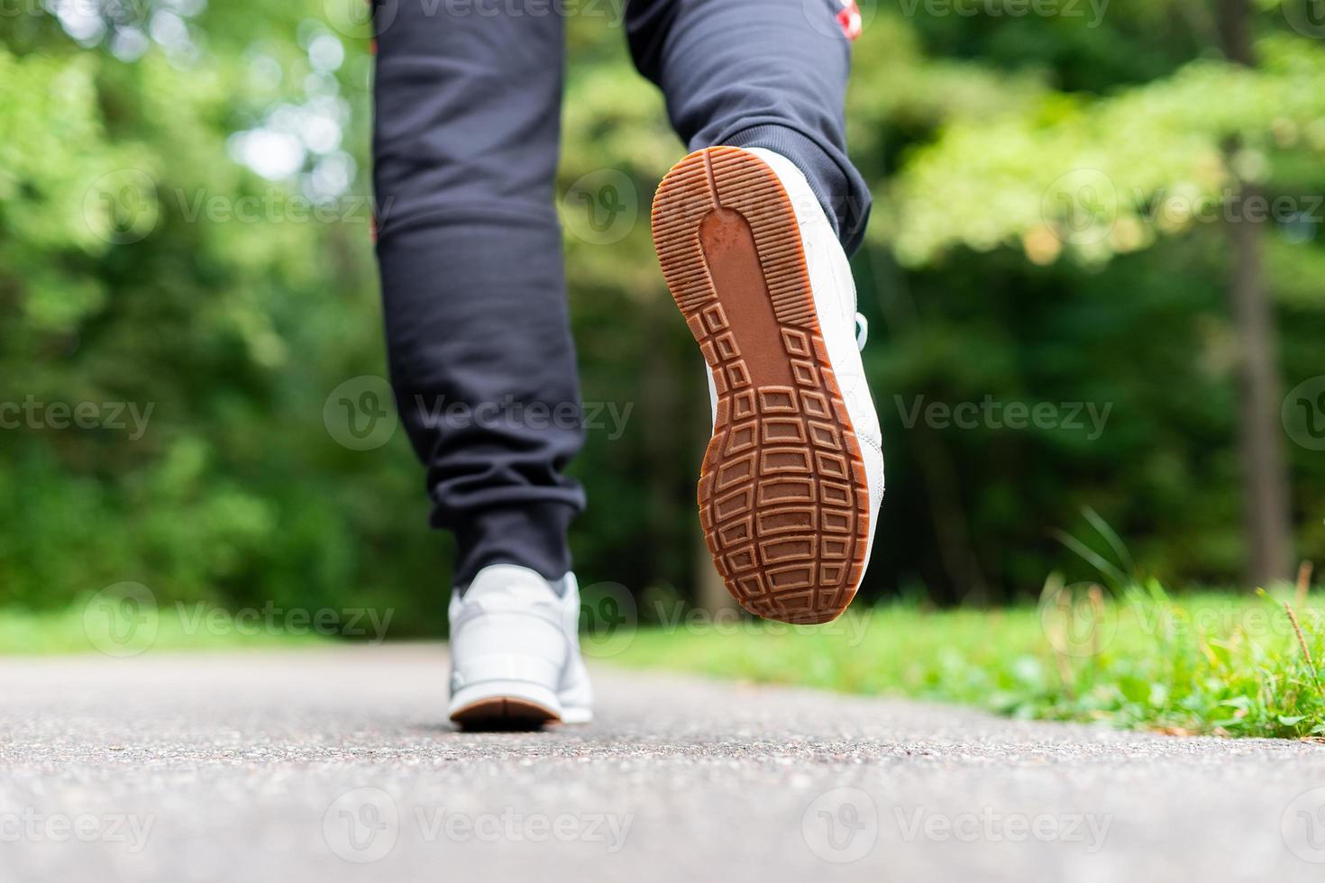 Runner in the park. photo