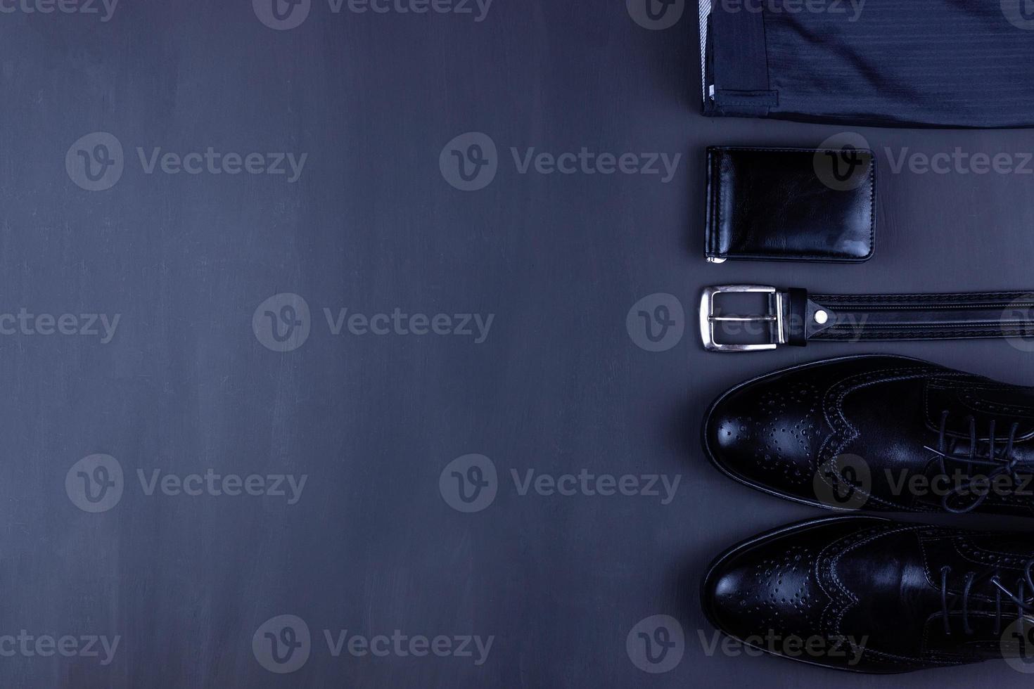 men's accessories black background photo