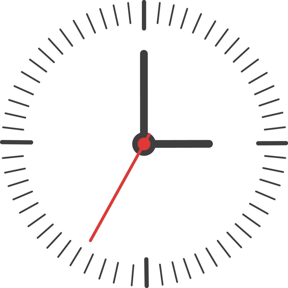 Clock icon isolate on white background. vector