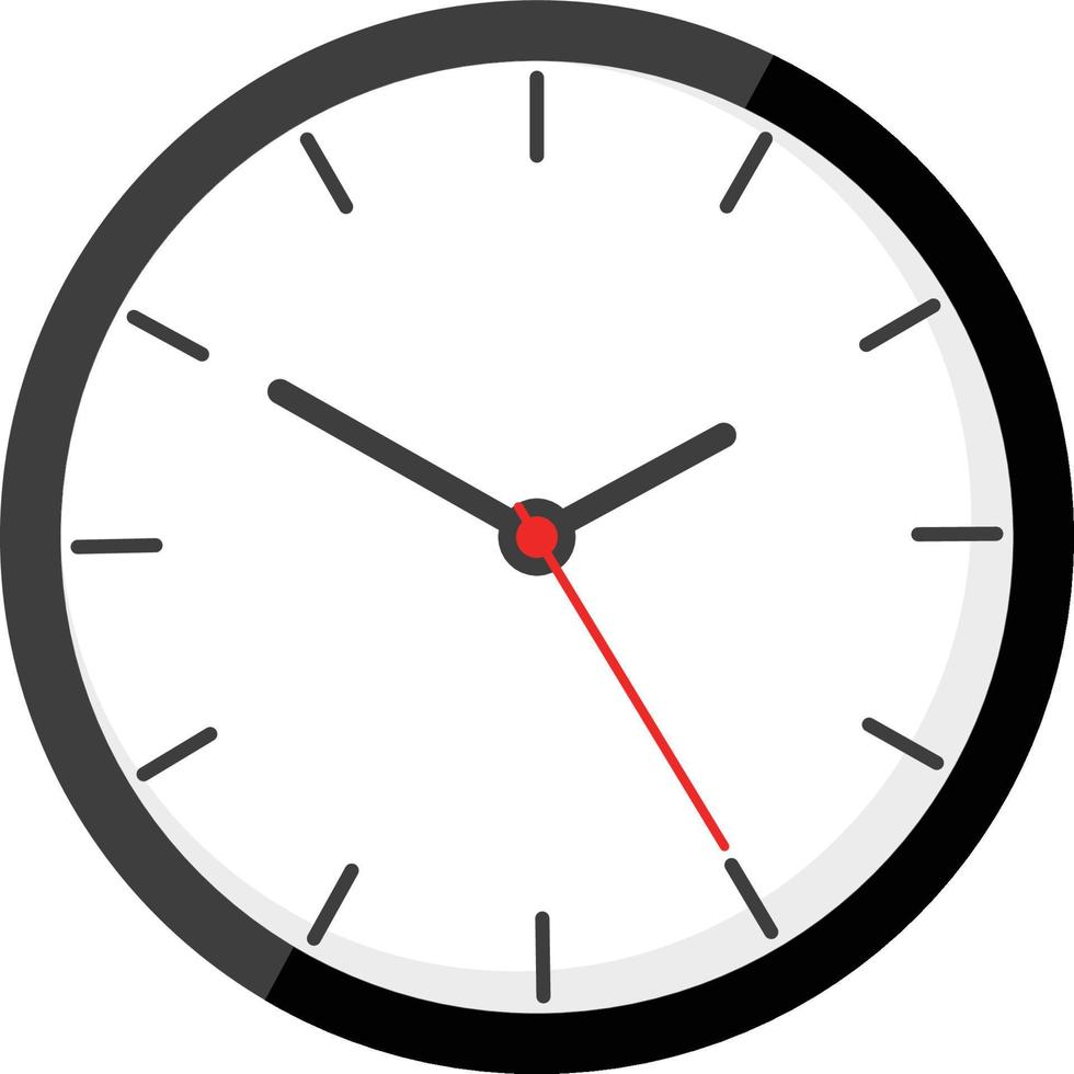 icono de reloj aislado sobre fondo blanco. vector