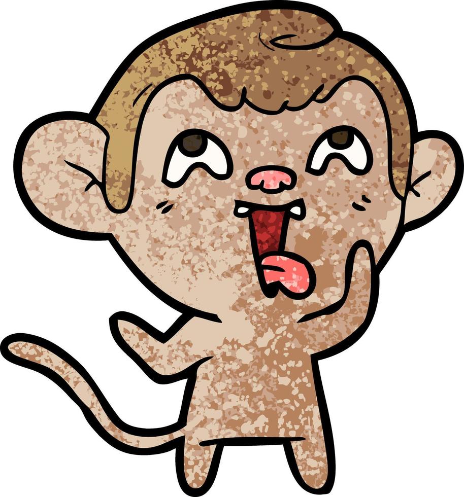 Vector monkey character in cartoon style