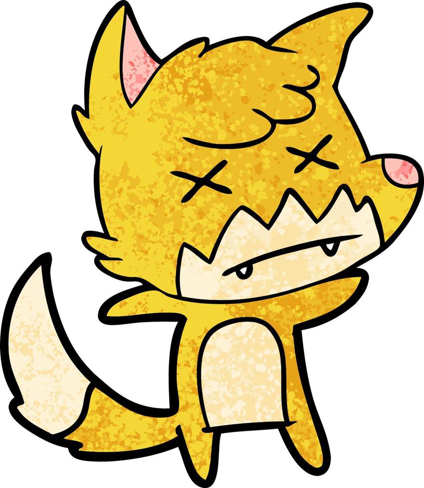 Vector fox character in cartoon style