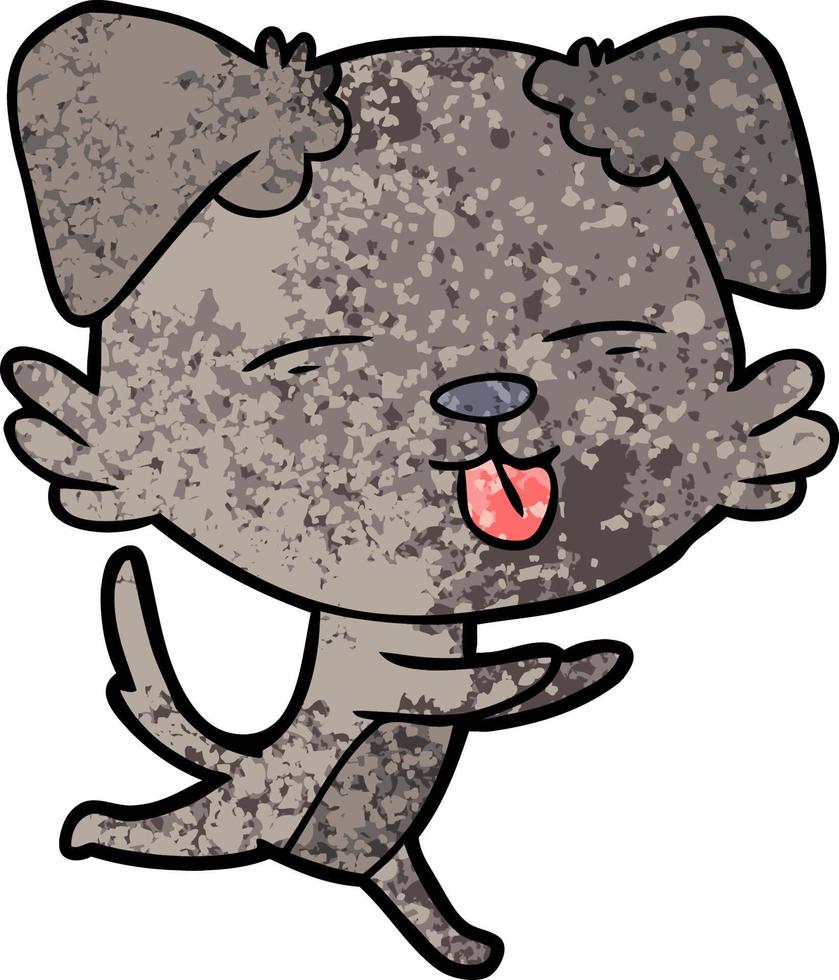 Vector dog character in cartoon style