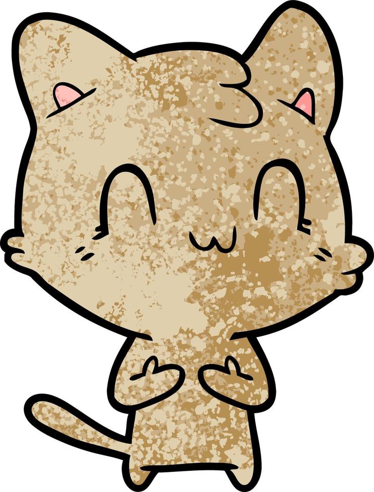 Vector cat character in cartoon style