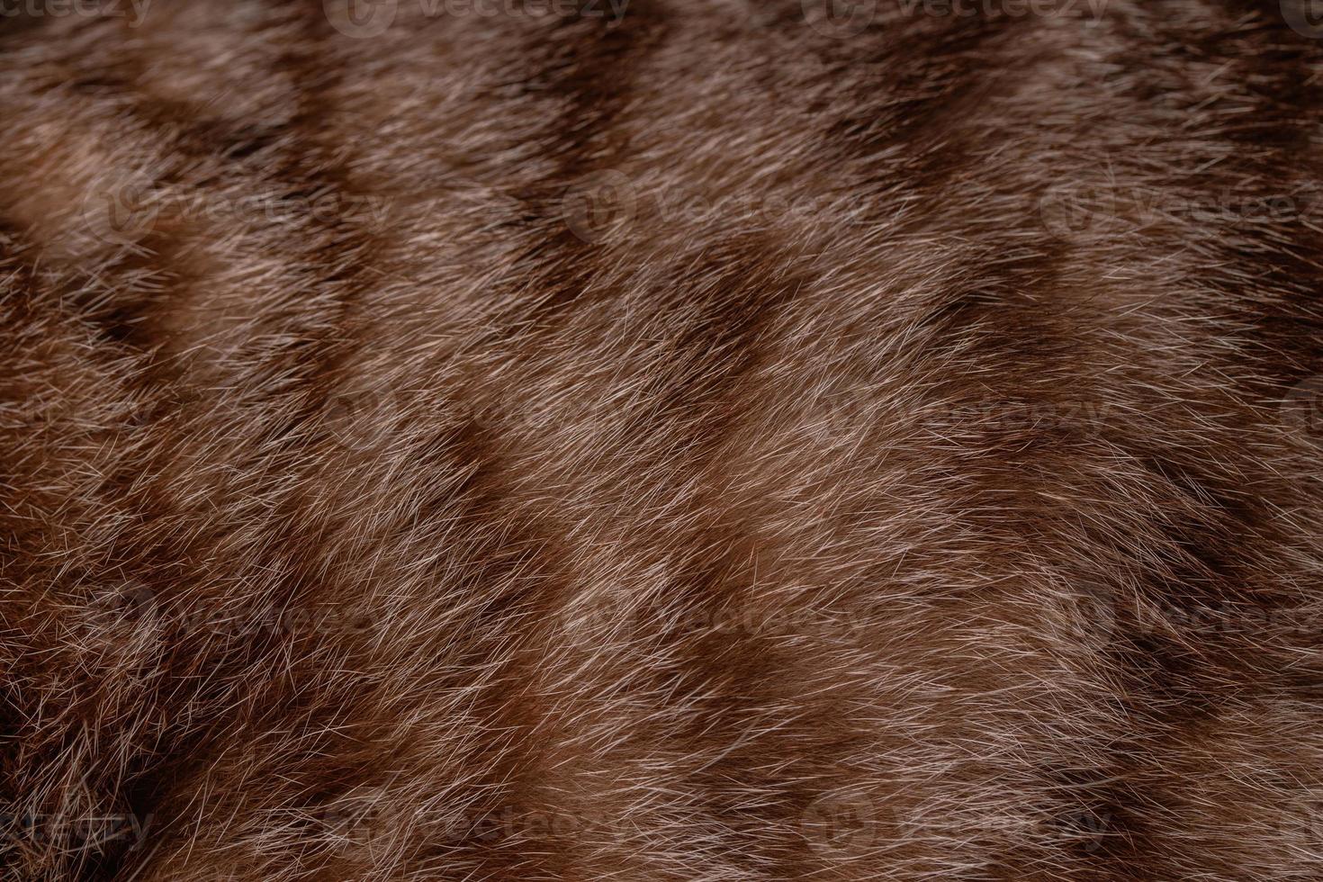 Brown soft fur for background. photo