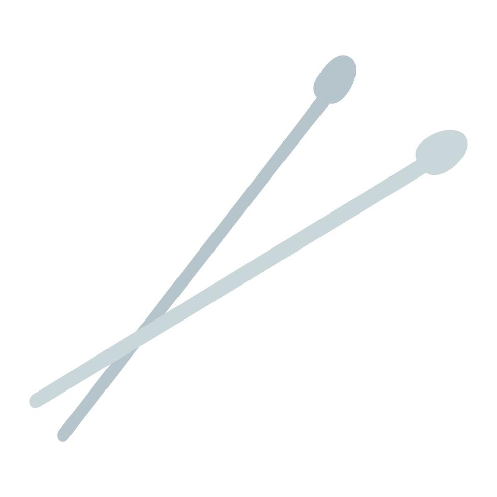 Needles in cartoon style. Hand drawn vector illustration of knitting supplies, handicraft accessories, concept of hobby, leisure time needlework