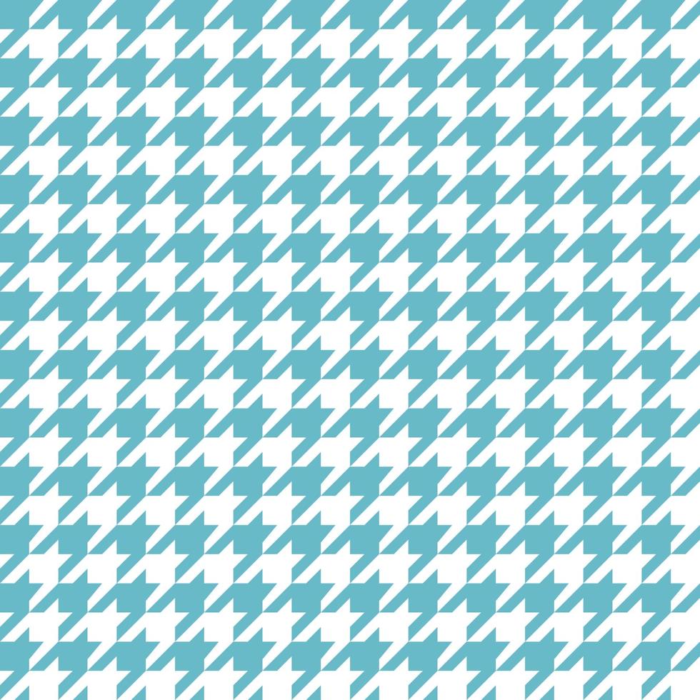 Blue houndstooth seamless pattern vector