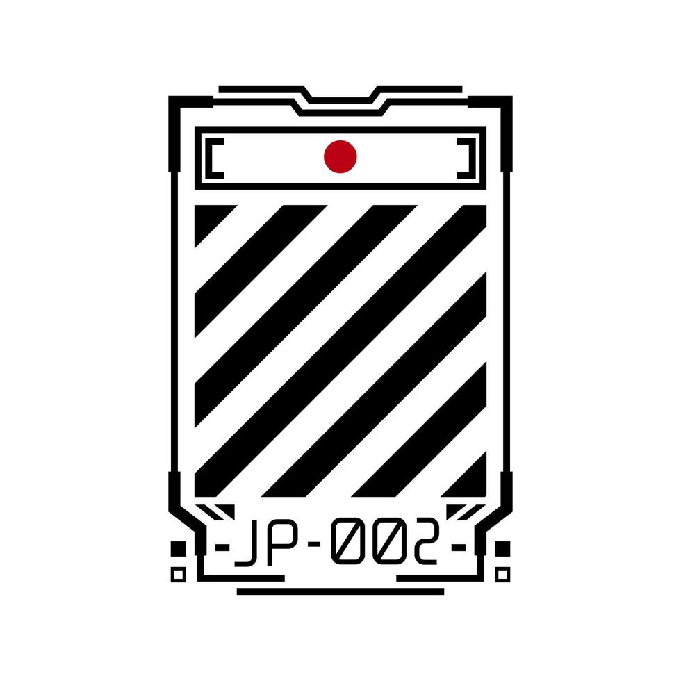 diseño de camisa simple de la bandera de japón vector