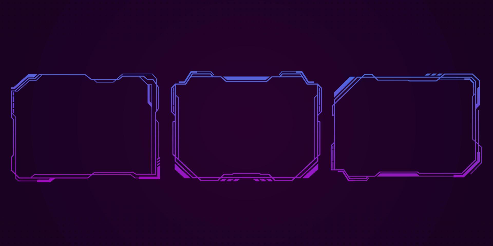 overlay streaming frame with gradient color design vector