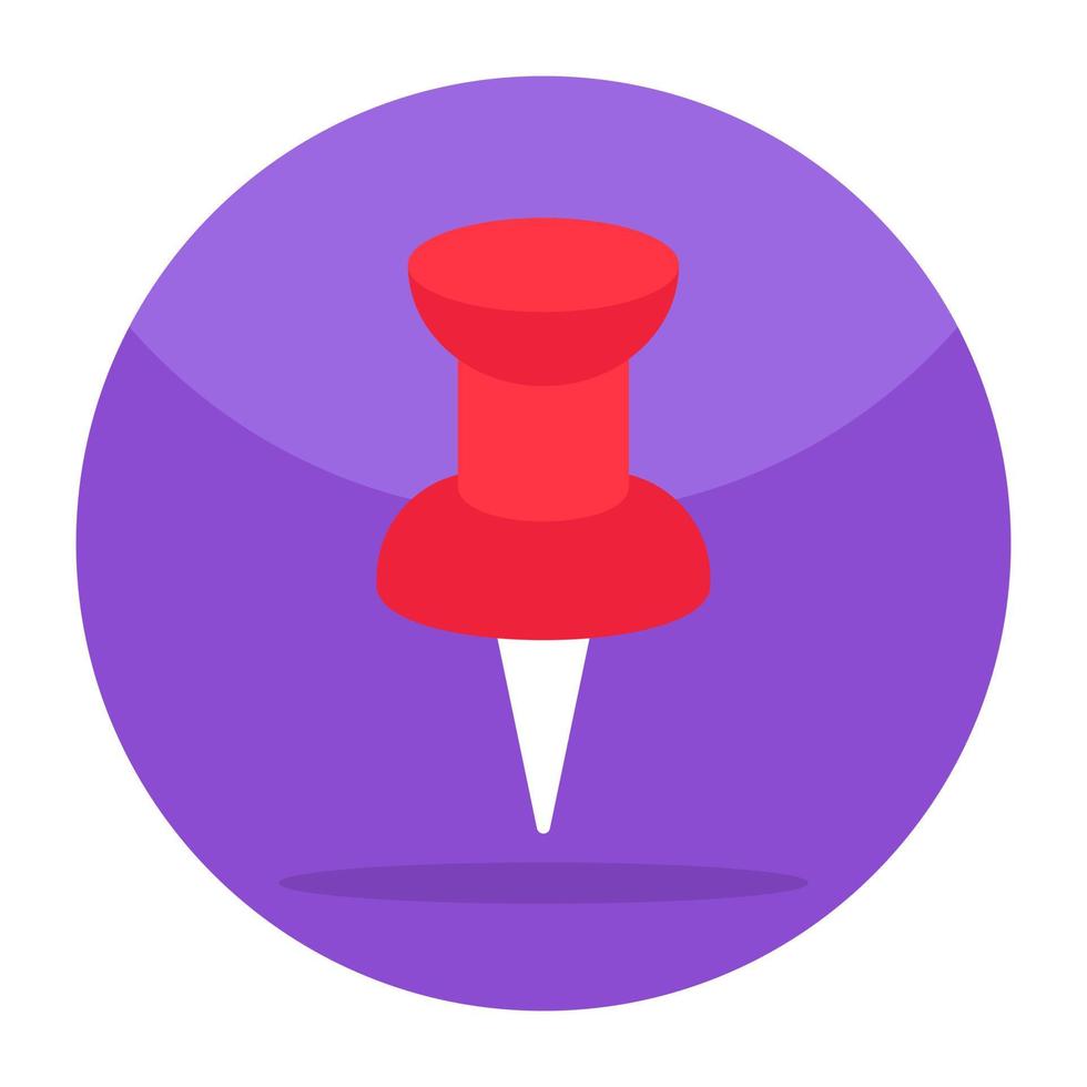 A perfect design icon of pushpin vector