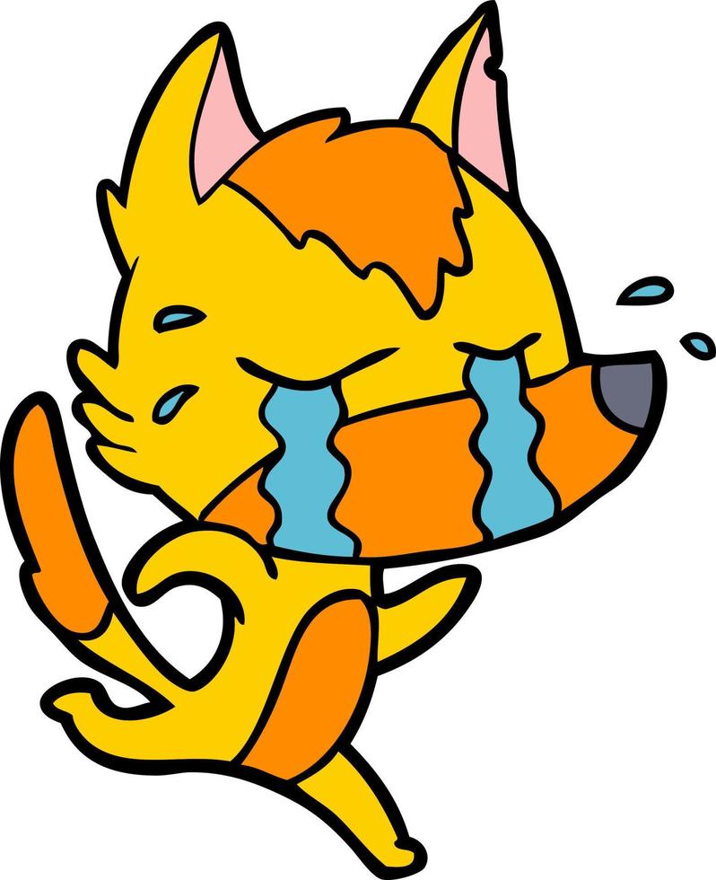 Vector fox character in cartoon style