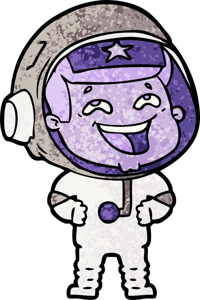 Vector astronaut character in cartoon style