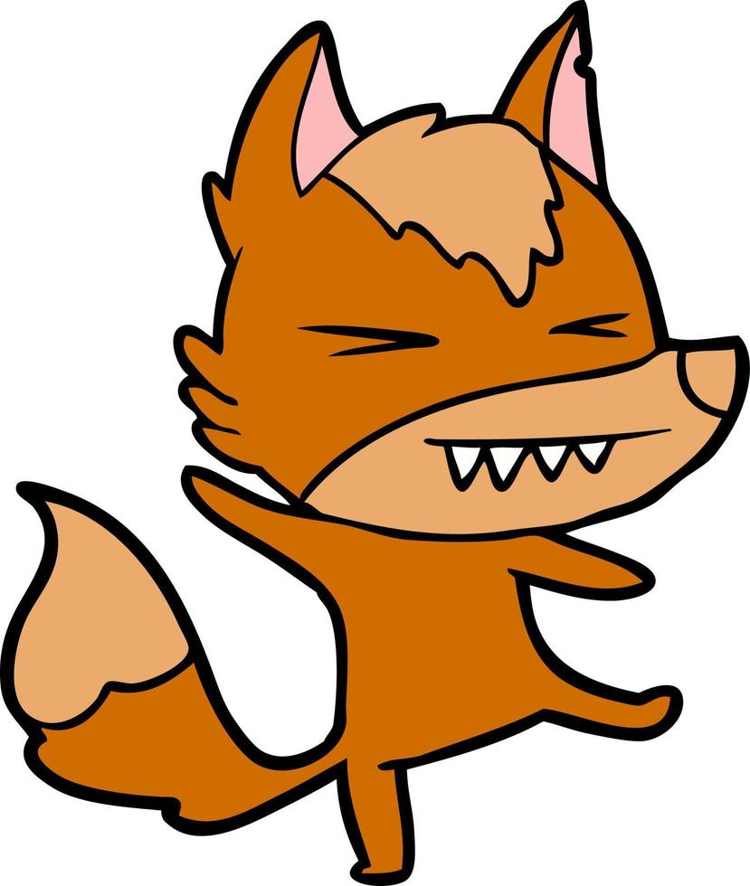 Vector fox character in cartoon style