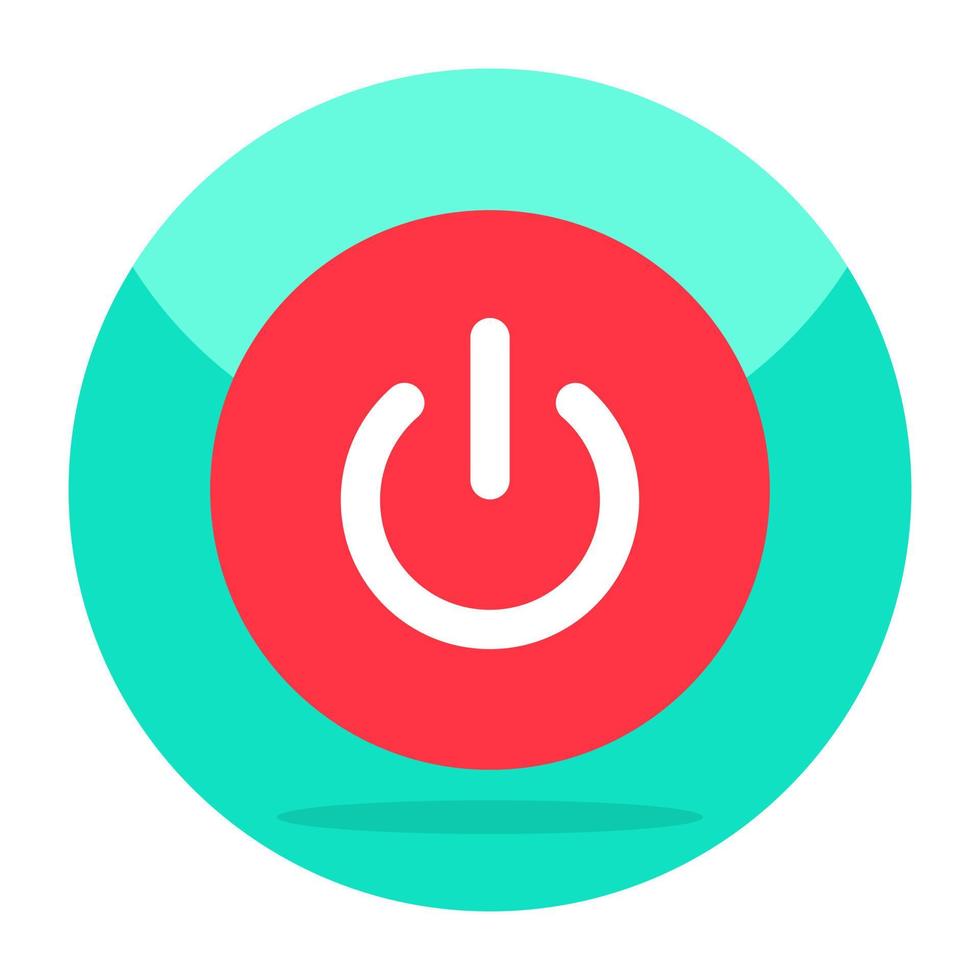Creative design icon of power button vector