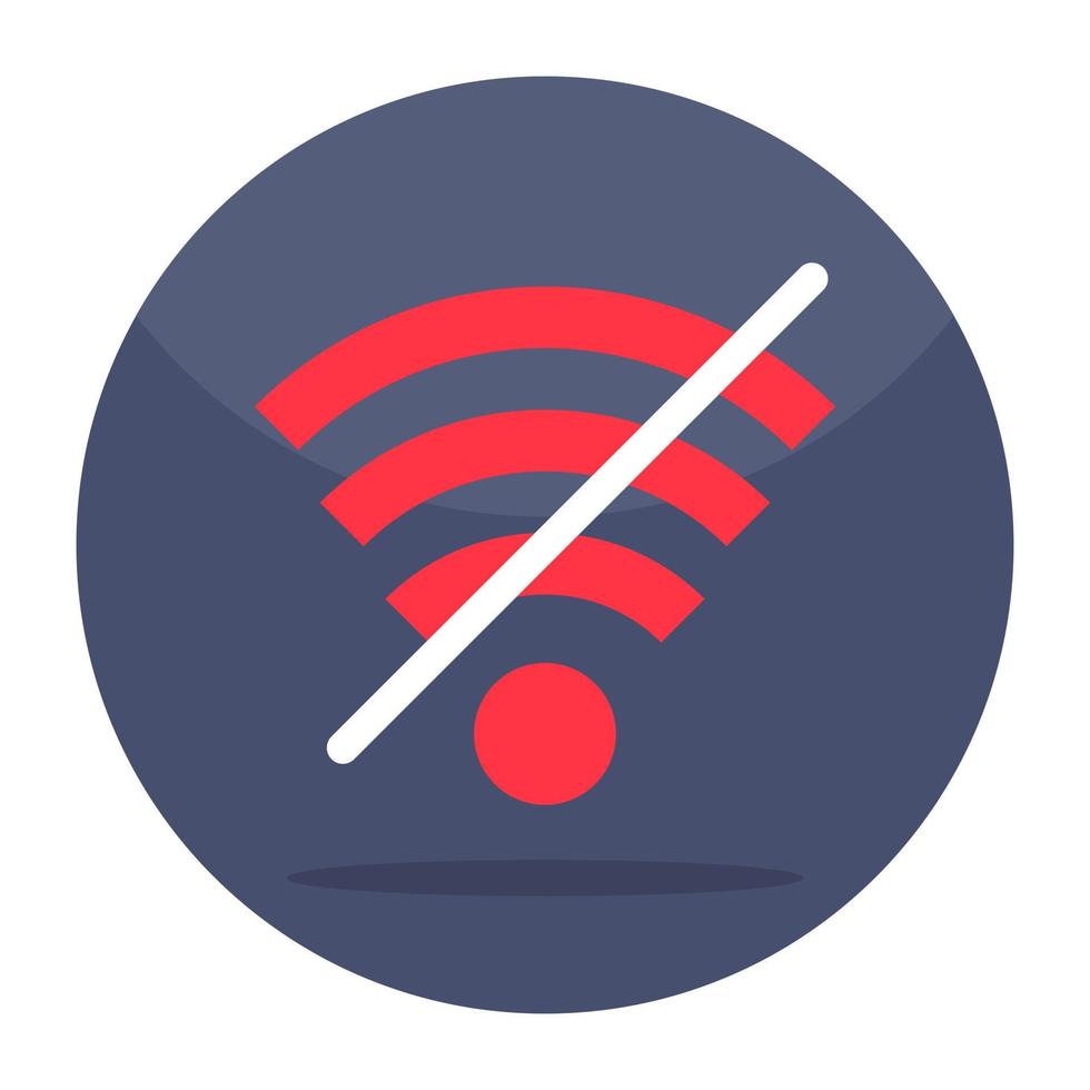 icono de diseño perfecto sin wifi vector