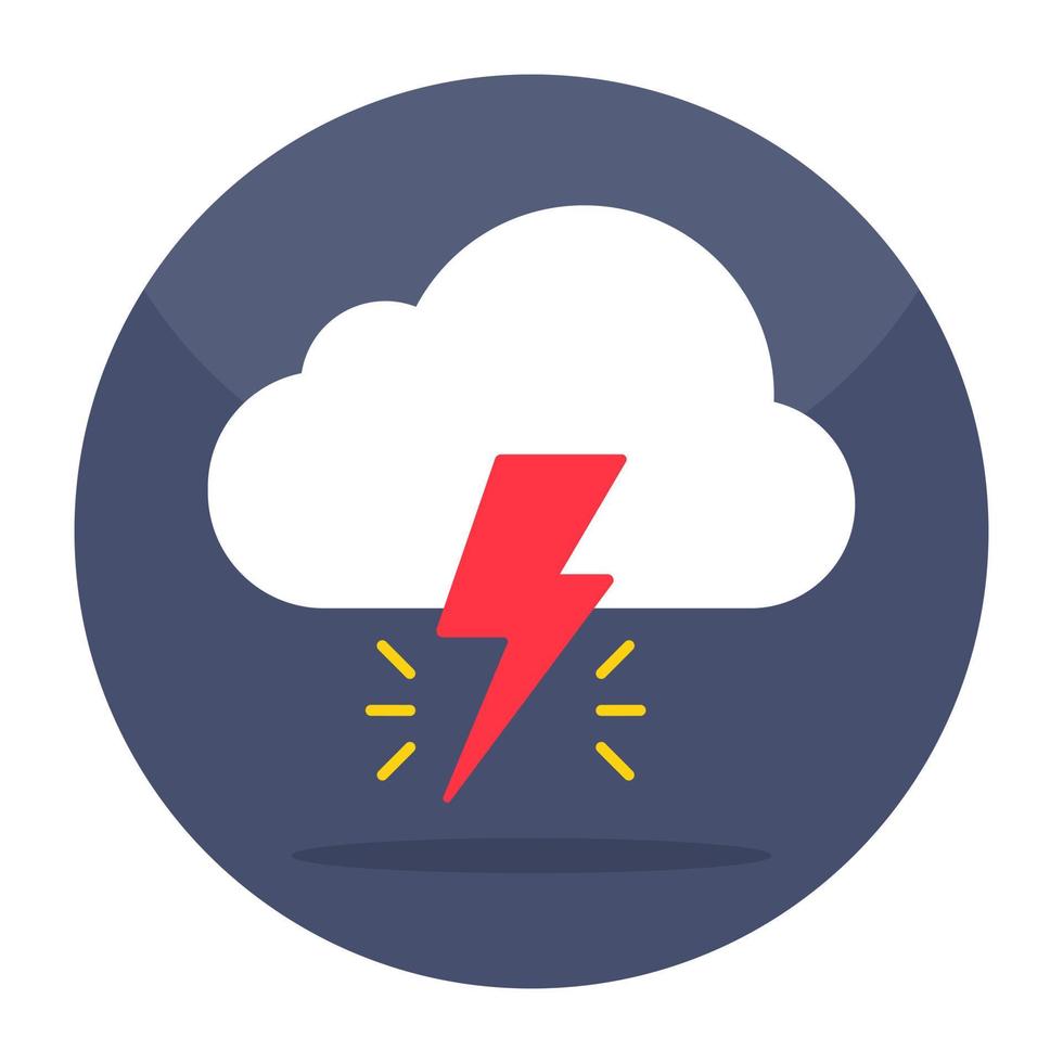 Creative design icon of cloud storm vector