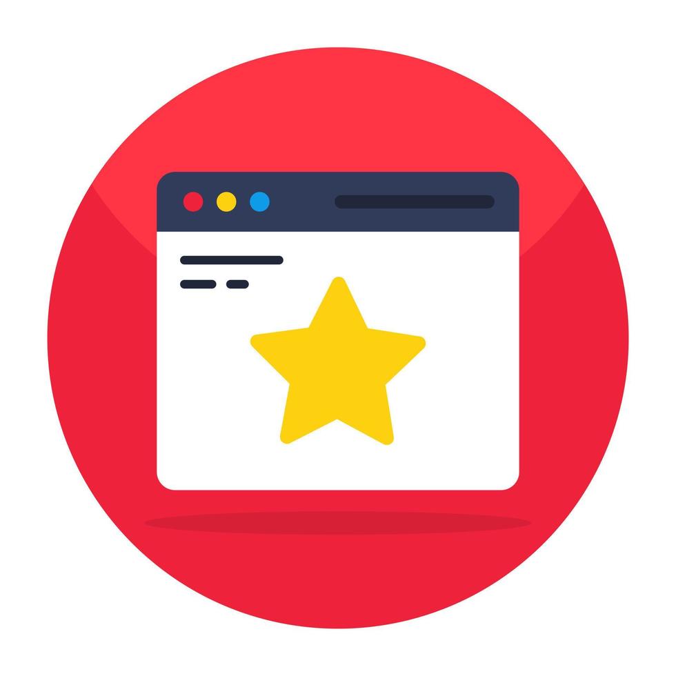 Modern design icon of web Ratings vector