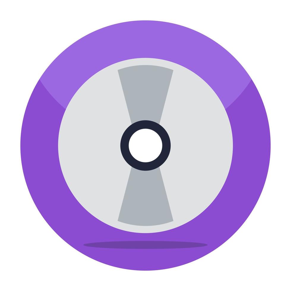 A unique design icon of compact disc vector