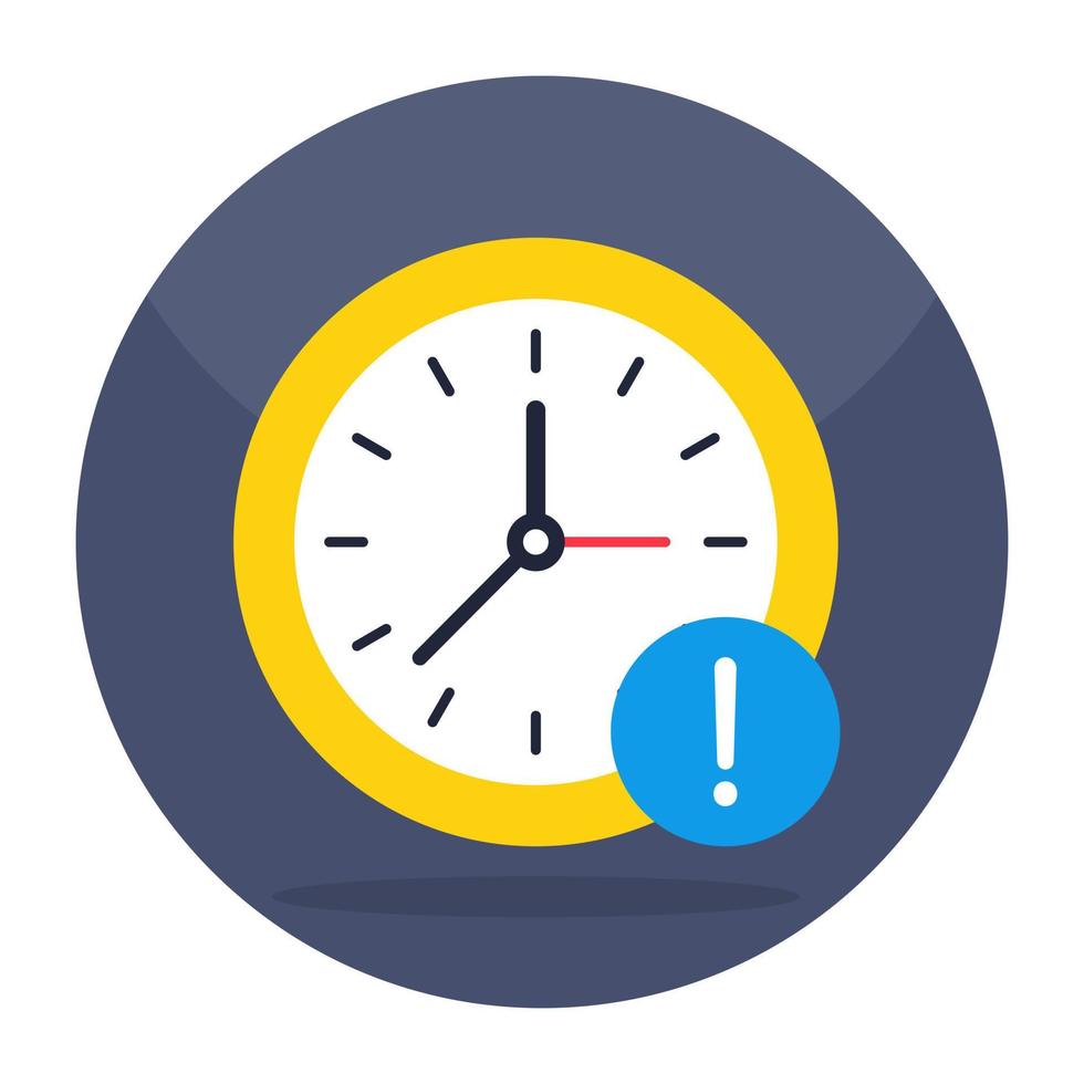 An icon design of time error vector