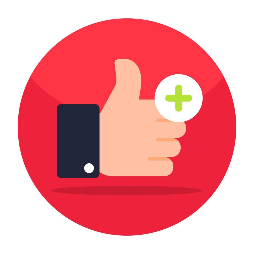 Editable design icon of positive feedback vector
